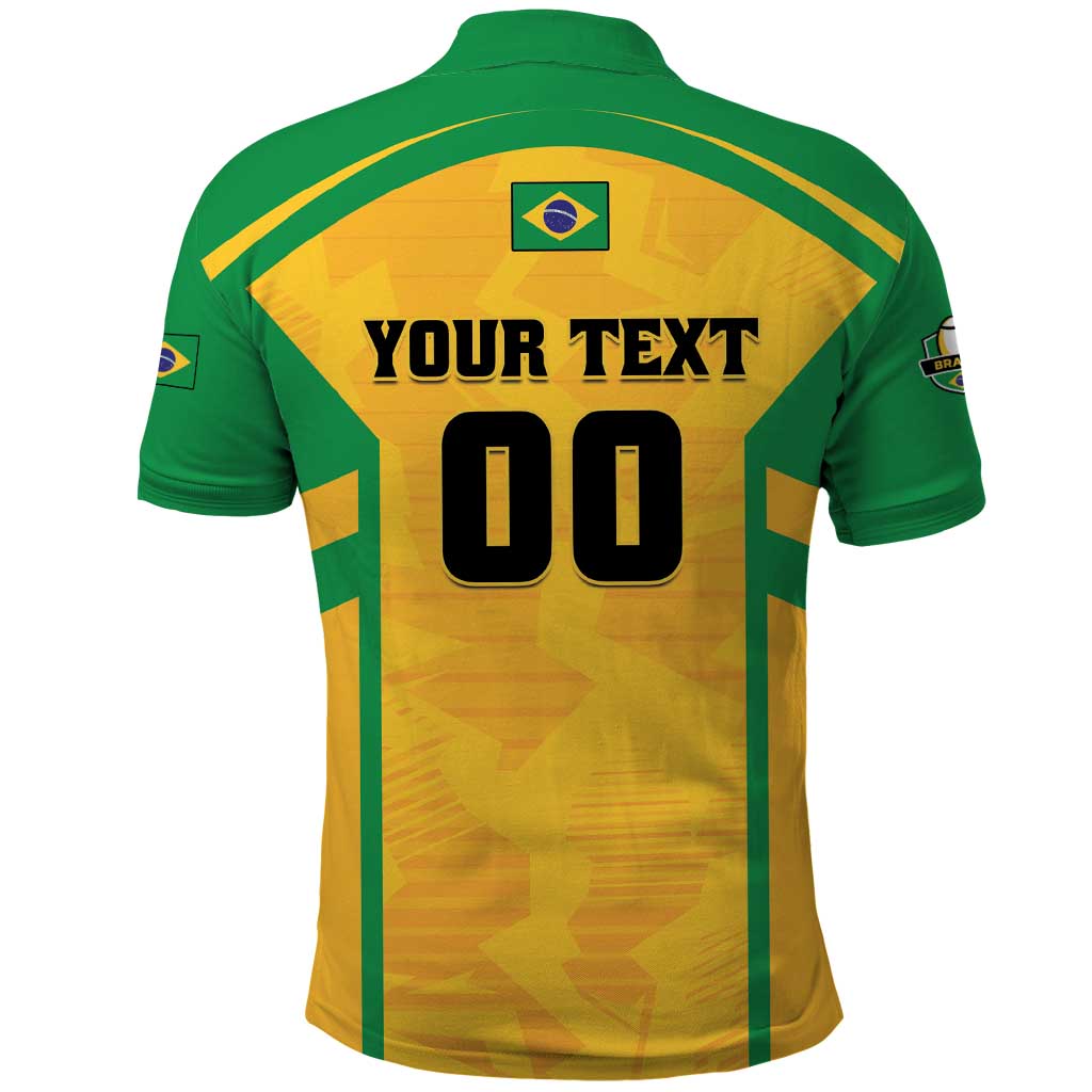 Custom Rugby Brazil Polo Shirt Tupis Go Champions LT01