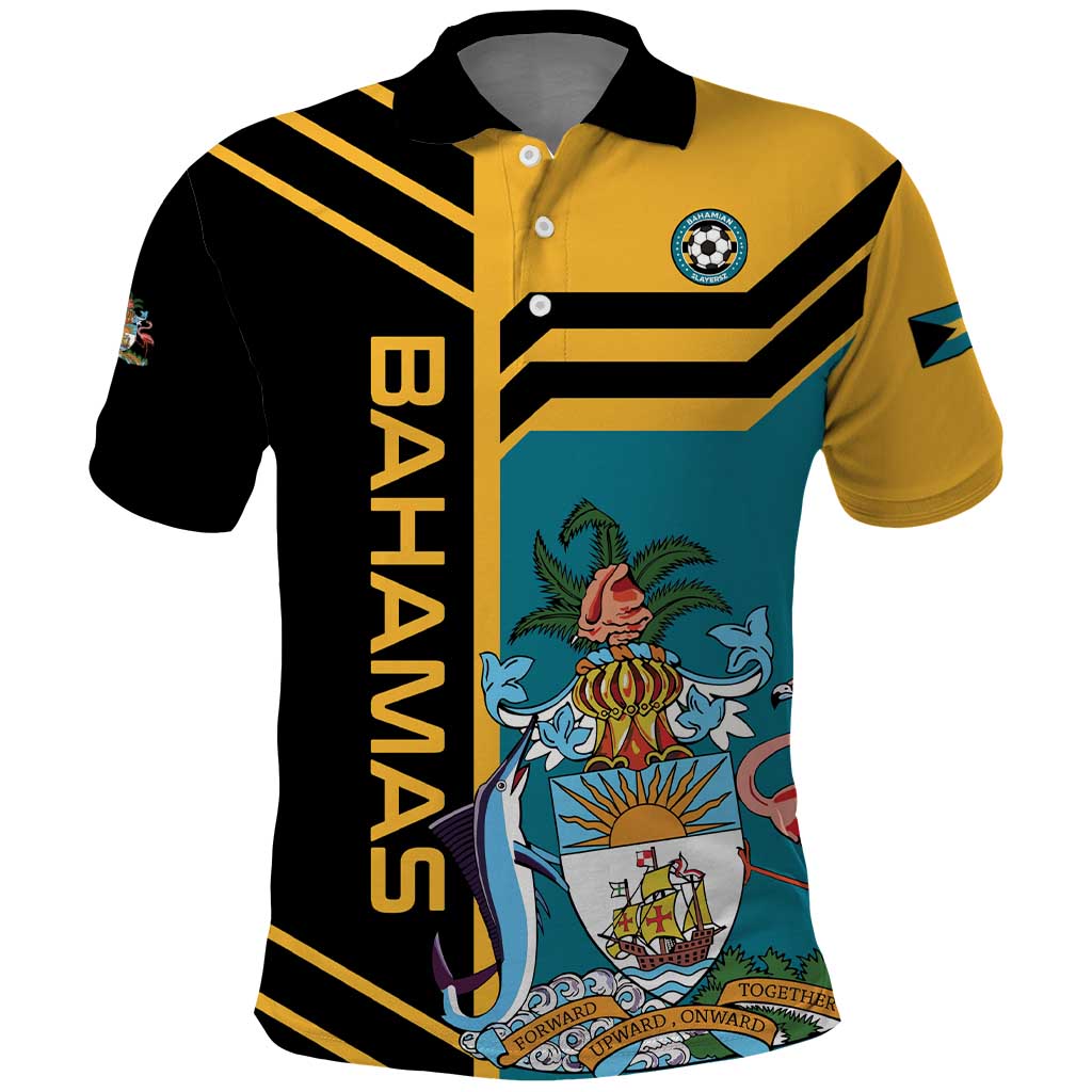 Custom Football The Bahamas Polo Shirt Go Bahamian Slayers LT01