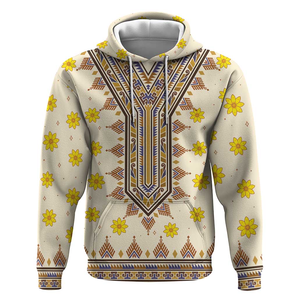 Enkutatash Dashiki Adey Abeba Pattern Hoodie LT01