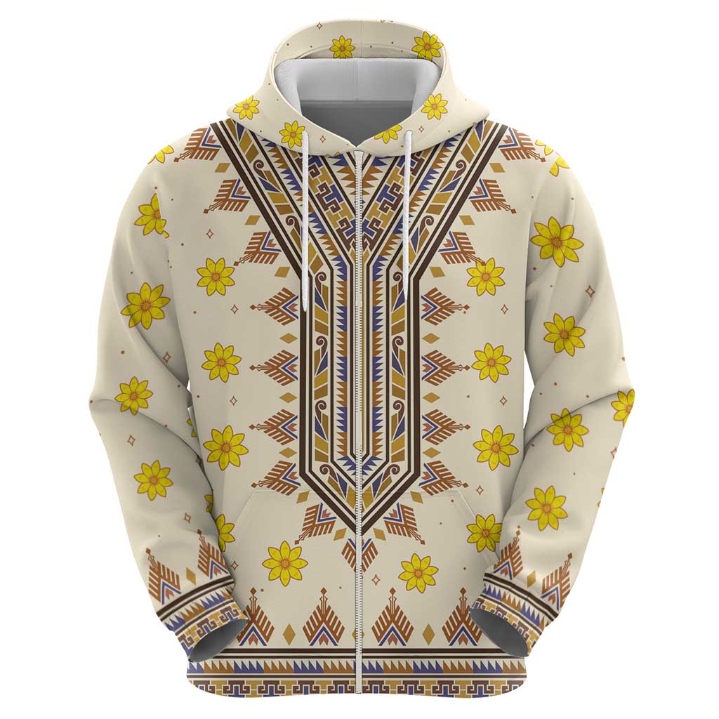 Enkutatash Dashiki Adey Abeba Pattern Hoodie LT01