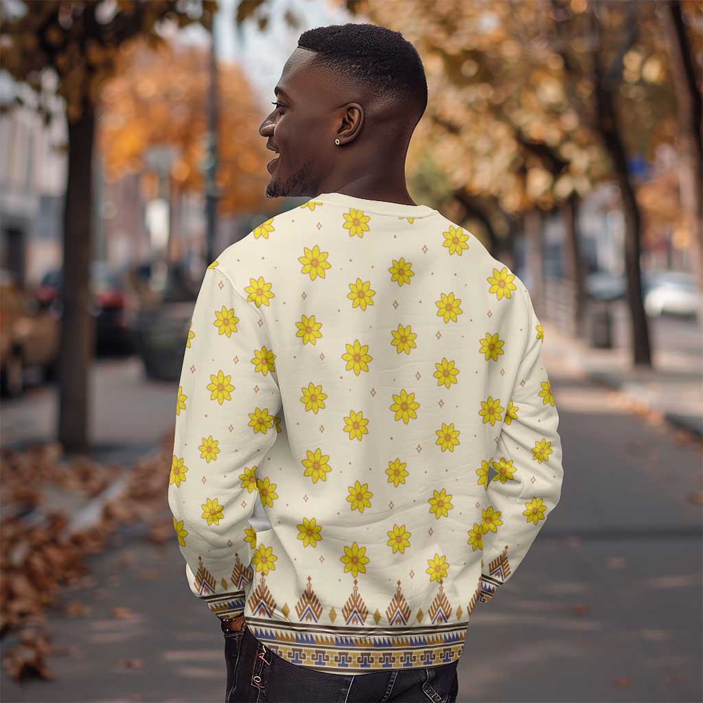 Enkutatash Dashiki Adey Abeba Pattern Sweatshirt LT01