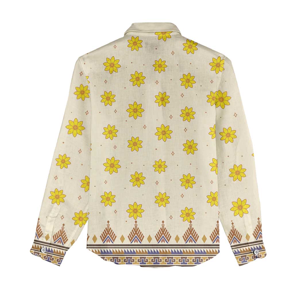 Enkutatash Dashiki Adey Abeba Pattern Women Casual Shirt LT01