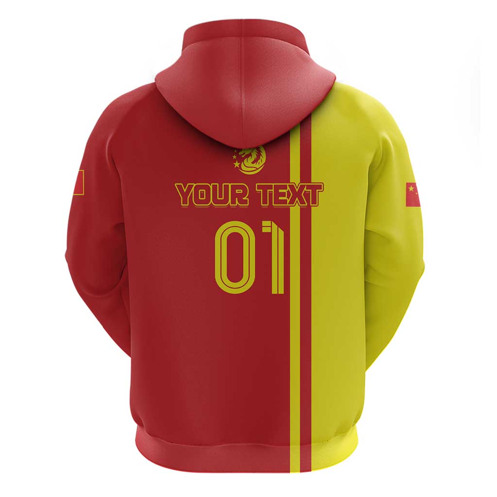 Custom China Hoodie Chinese Dragon With Eiffel Tower LT01