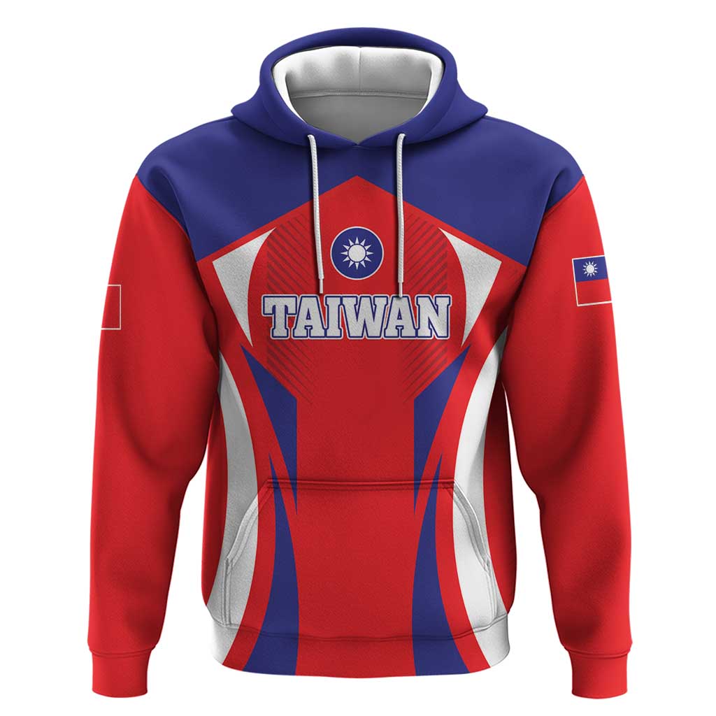 Custom Taiwan Hoodie Taiwanese Sporty Flag Style LT01