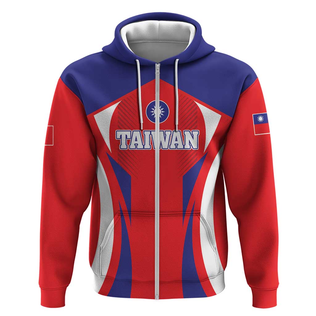 Custom Taiwan Hoodie Taiwanese Sporty Flag Style LT01
