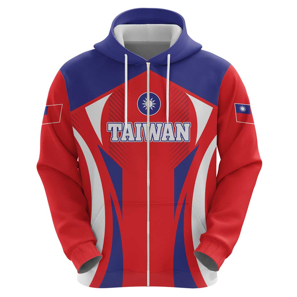 Custom Taiwan Hoodie Taiwanese Sporty Flag Style LT01