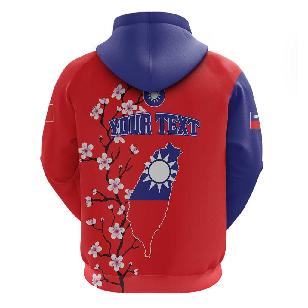 Personalized Proud To Be Taiwanese Hoodie Flag Map Plum Blossom LT01