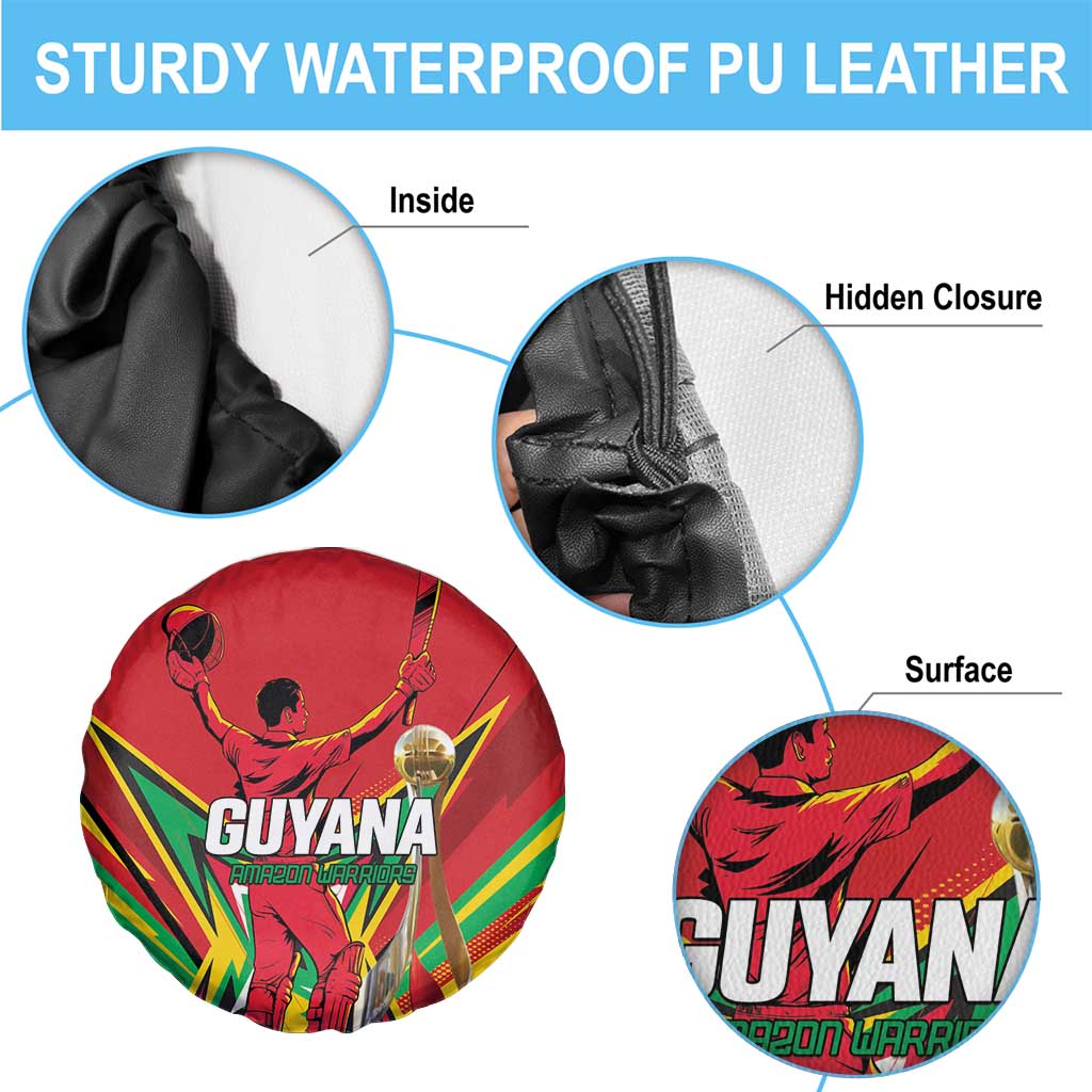 Amazon Warriors Champion Guyana Cricket Spare Tire Cover LT01