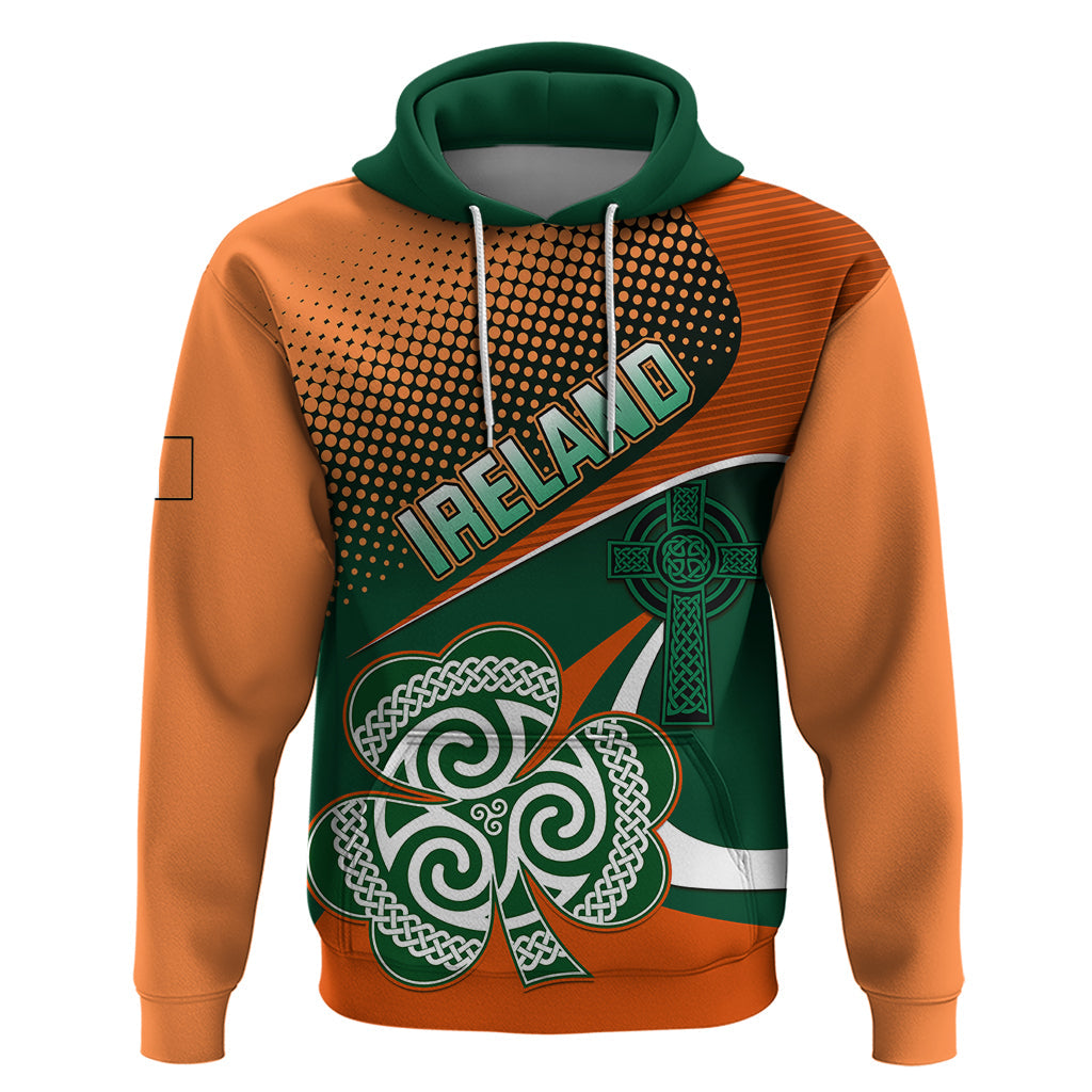 Custom Ireland Rugby Hoodie Irish Shamrock Go 2023 World Cup LT01