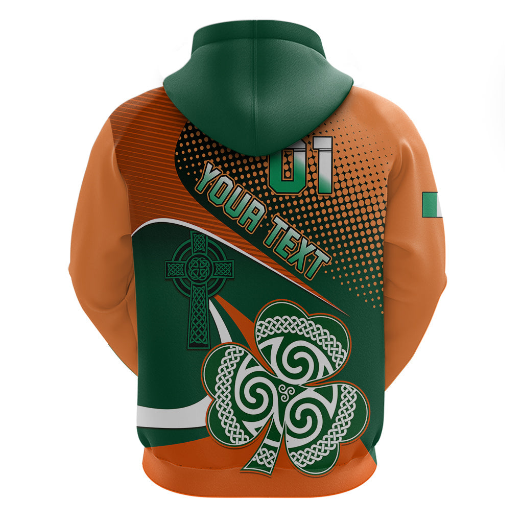 Custom Ireland Rugby Hoodie Irish Shamrock Go 2023 World Cup LT01