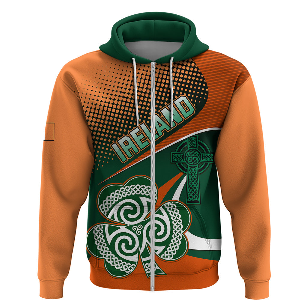 Custom Ireland Rugby Hoodie Irish Shamrock Go 2023 World Cup LT01
