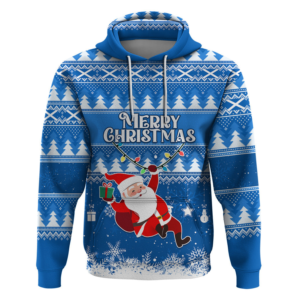 Custom Scotland Christmas Hoodie Merry Christmas Santa Claus Gift LT01