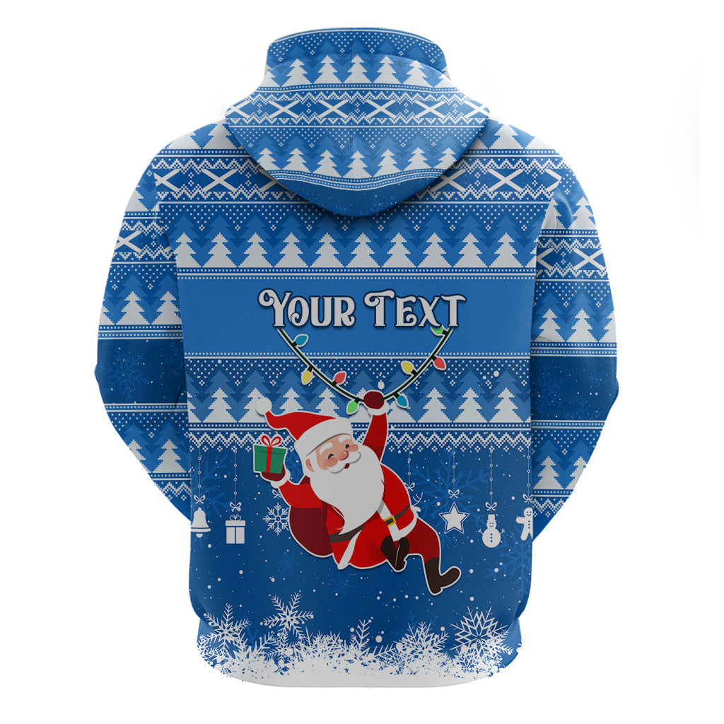 Custom Scotland Christmas Hoodie Merry Christmas Santa Claus Gift LT01