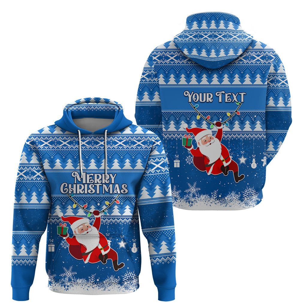 Custom Scotland Christmas Hoodie Merry Christmas Santa Claus Gift LT01