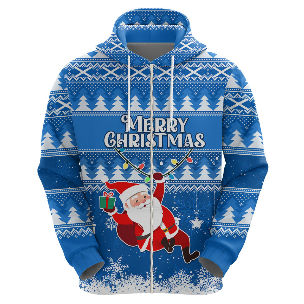 Custom Scotland Christmas Hoodie Merry Christmas Santa Claus Gift LT01