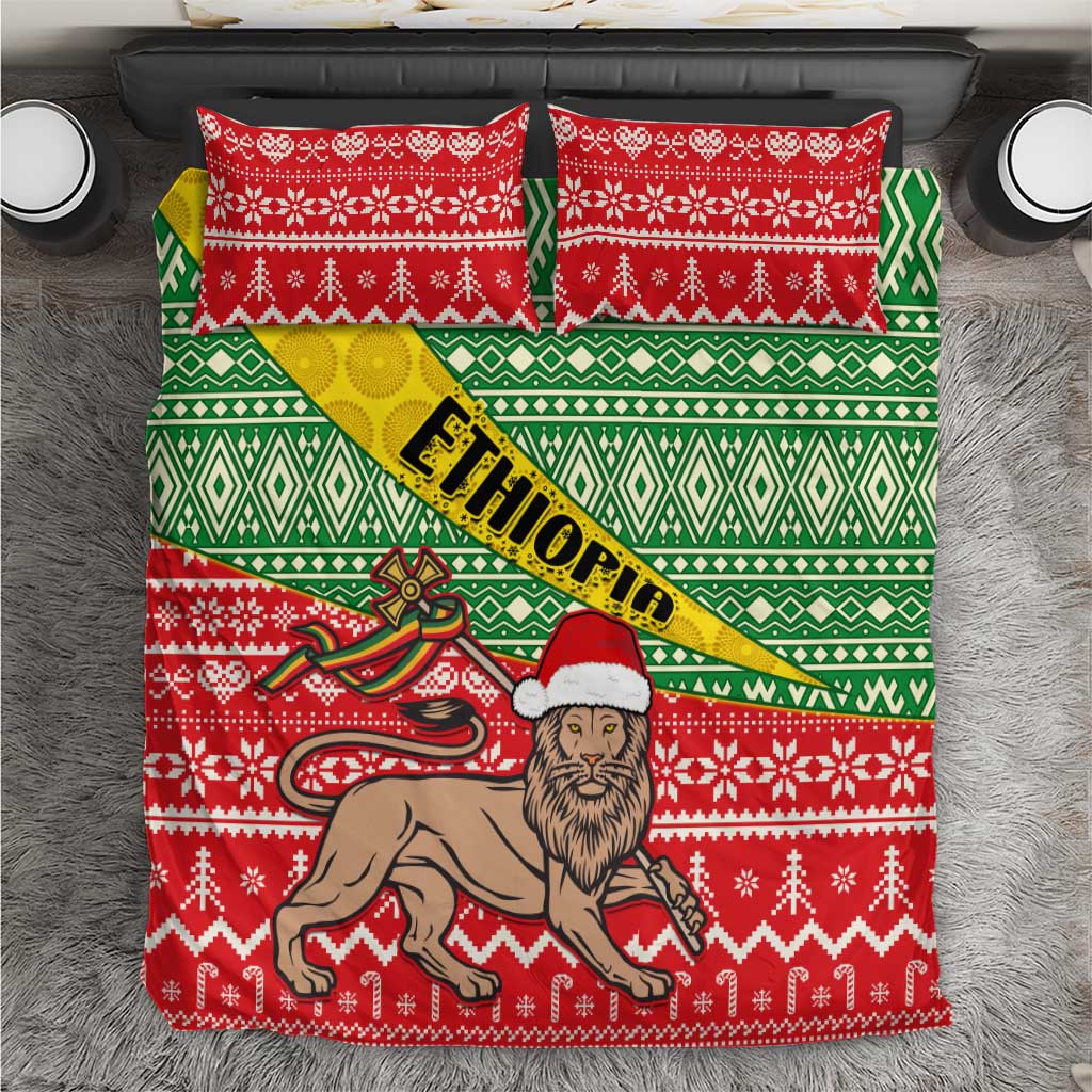 Ethiopia Christmas Bedding Set - Melkam Gena with African Pattern LT01