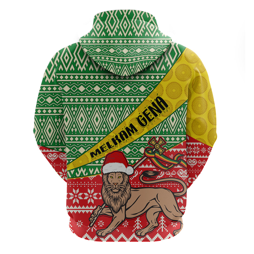 Ethiopia Christmas Hoodie Melkam Gena African Pattern LT01