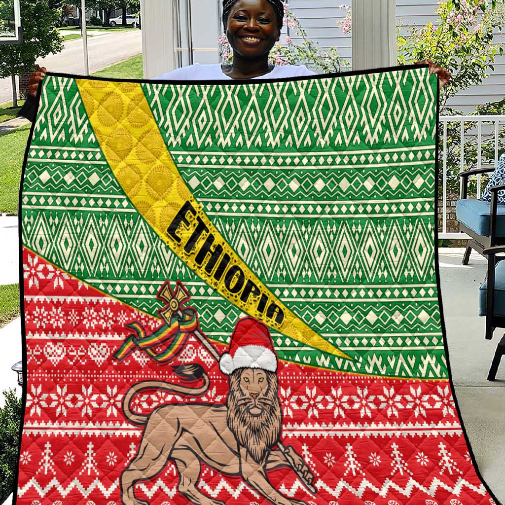 Ethiopia Christmas Quilt - Melkam Gena with African Pattern LT01