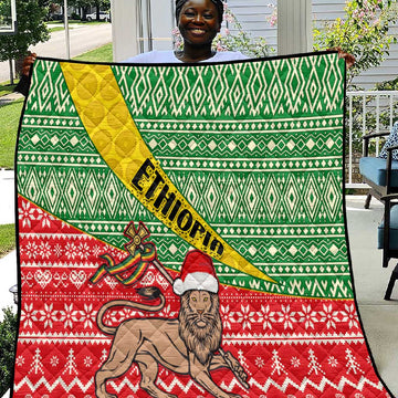 Ethiopia Christmas Quilt - Melkam Gena with African Pattern LT01