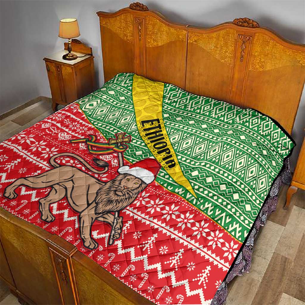 Ethiopia Christmas Quilt - Melkam Gena with African Pattern LT01