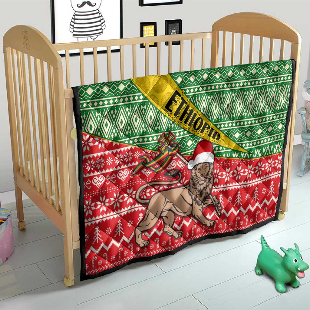 Ethiopia Christmas Quilt - Melkam Gena with African Pattern LT01