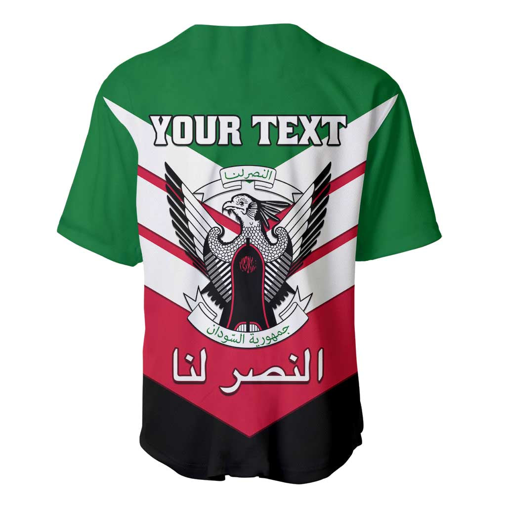 Sudan Independence Day Baseball Jersey with Sudanese Secretary Bird LT01