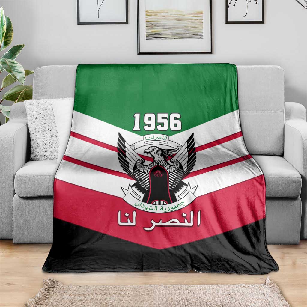 Sudan Independence Day Blanket with Sudanese Secretary Bird LT01