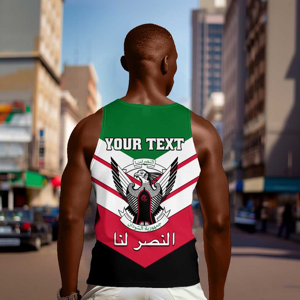 Sudan Independence Day Men Tank Top with Sudanese Secretary Bird LT01
