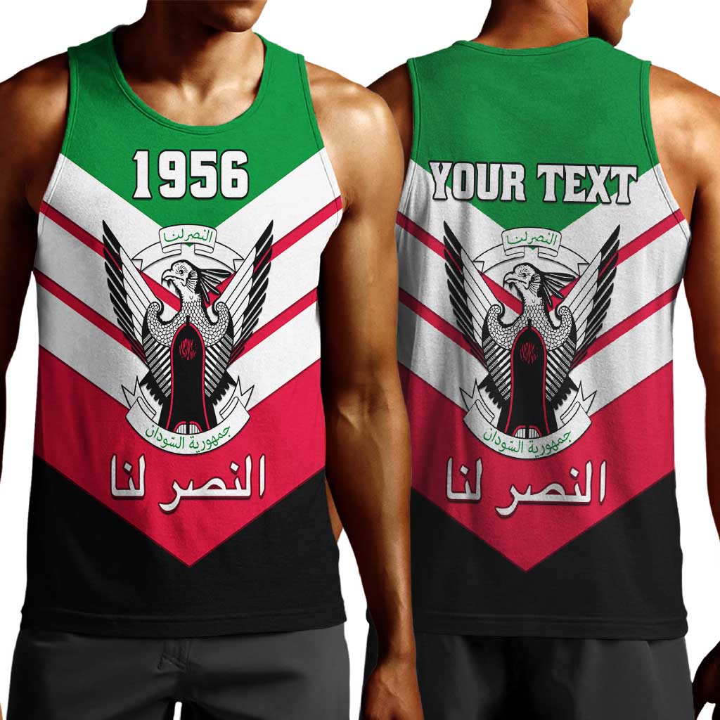 Sudan Independence Day Men Tank Top with Sudanese Secretary Bird LT01