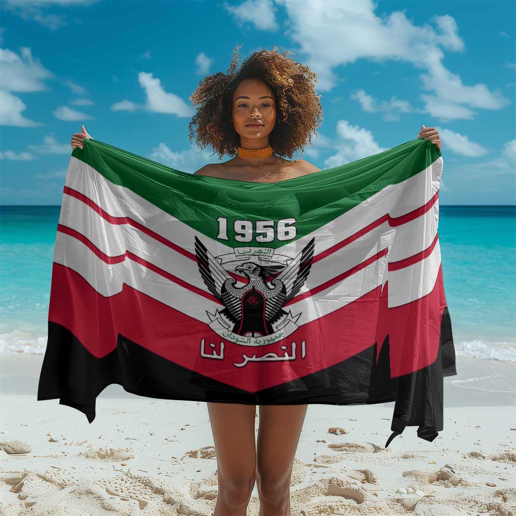Sudan Independence Day Sarong with Sudanese Secretary Bird LT01
