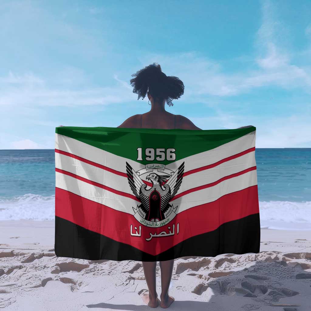 Sudan Independence Day Sarong with Sudanese Secretary Bird LT01