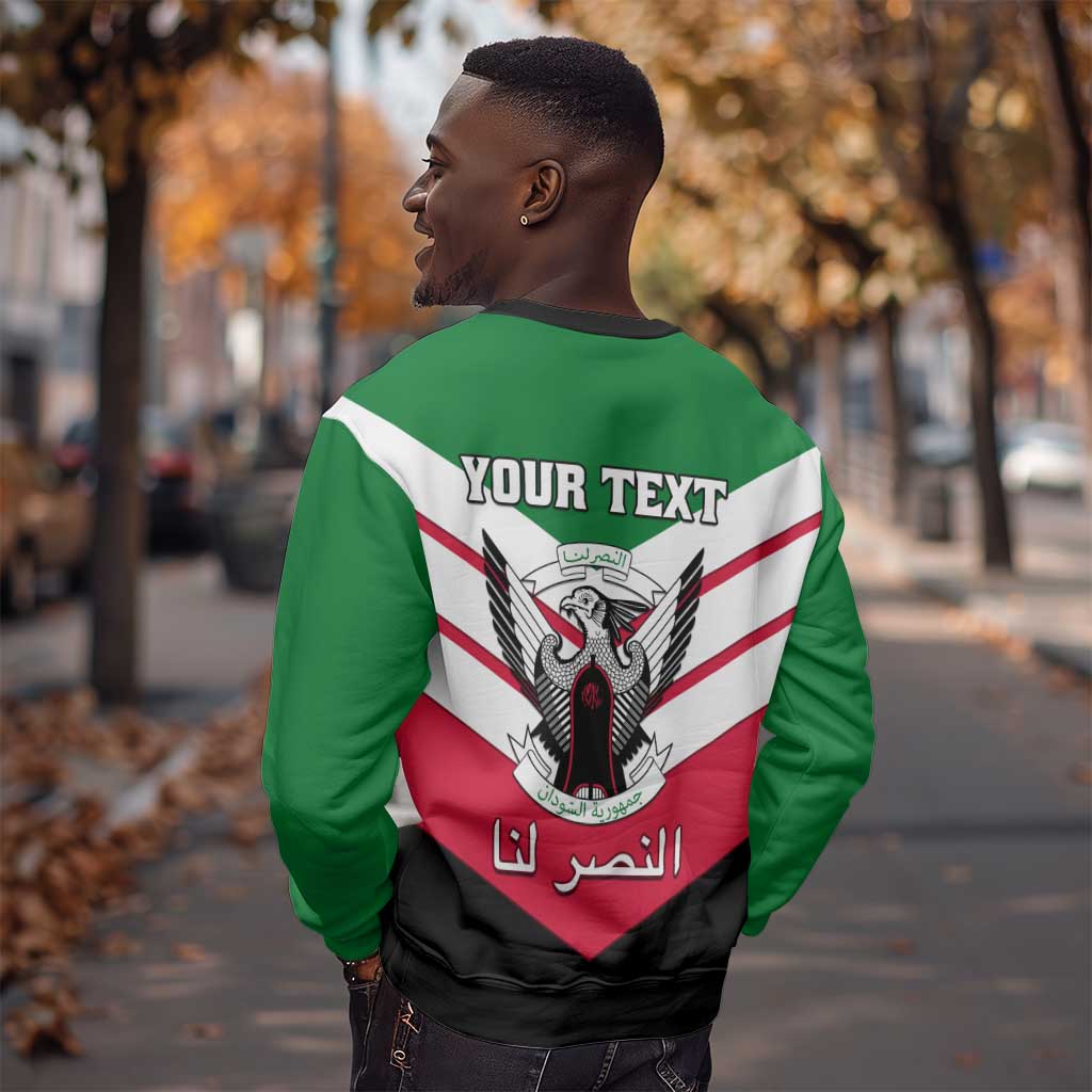 Sudan Independence Day Sweatshirt with Sudanese Secretary Bird LT01