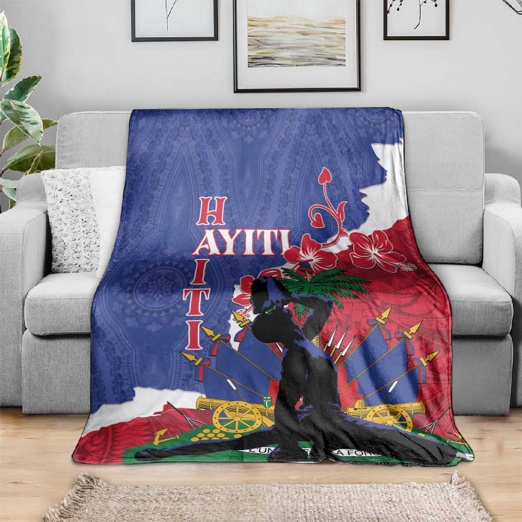 Personalised Afro Haiti Le Marron Inconnu Blanket Dashiki Mix Polynesian Pattern LT01