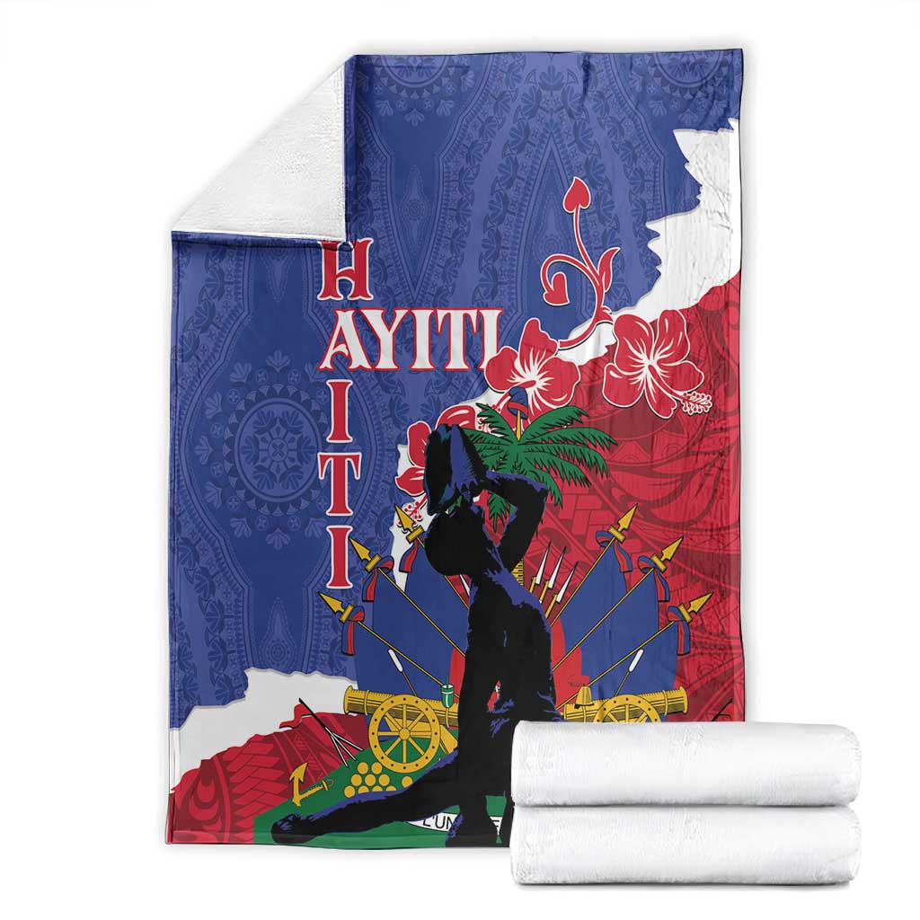 Personalised Afro Haiti Le Marron Inconnu Blanket Dashiki Mix Polynesian Pattern LT01