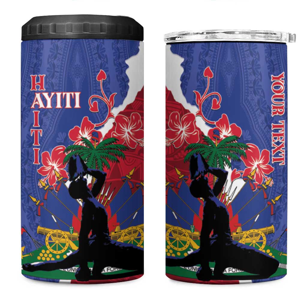 Personalised Afro Haiti Le Marron Inconnu 4 in 1 Can Cooler Tumbler Dashiki Mix Polynesian Pattern LT01