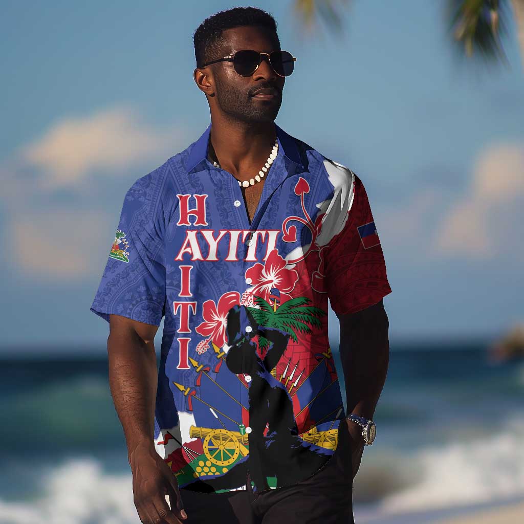 Personalised Afro Haiti Le Marron Inconnu Hawaiian Shirt Dashiki Mix Polynesian Pattern LT01