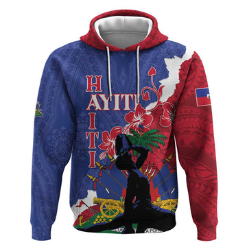 Personalised Haiti Le Marron Inconnu Hoodie Dashiki Mix Polynesian Pattern LT01