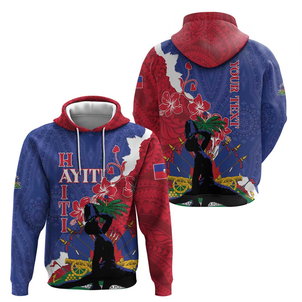 Personalised Haiti Le Marron Inconnu Hoodie Dashiki Mix Polynesian Pattern LT01