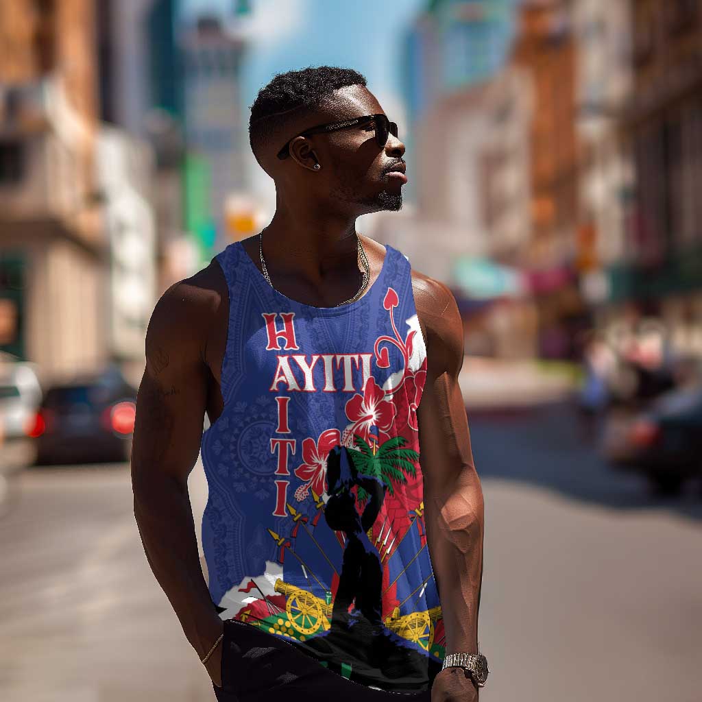 Personalised Afro Haiti Le Marron Inconnu Men Tank Top Dashiki Mix Polynesian Pattern LT01