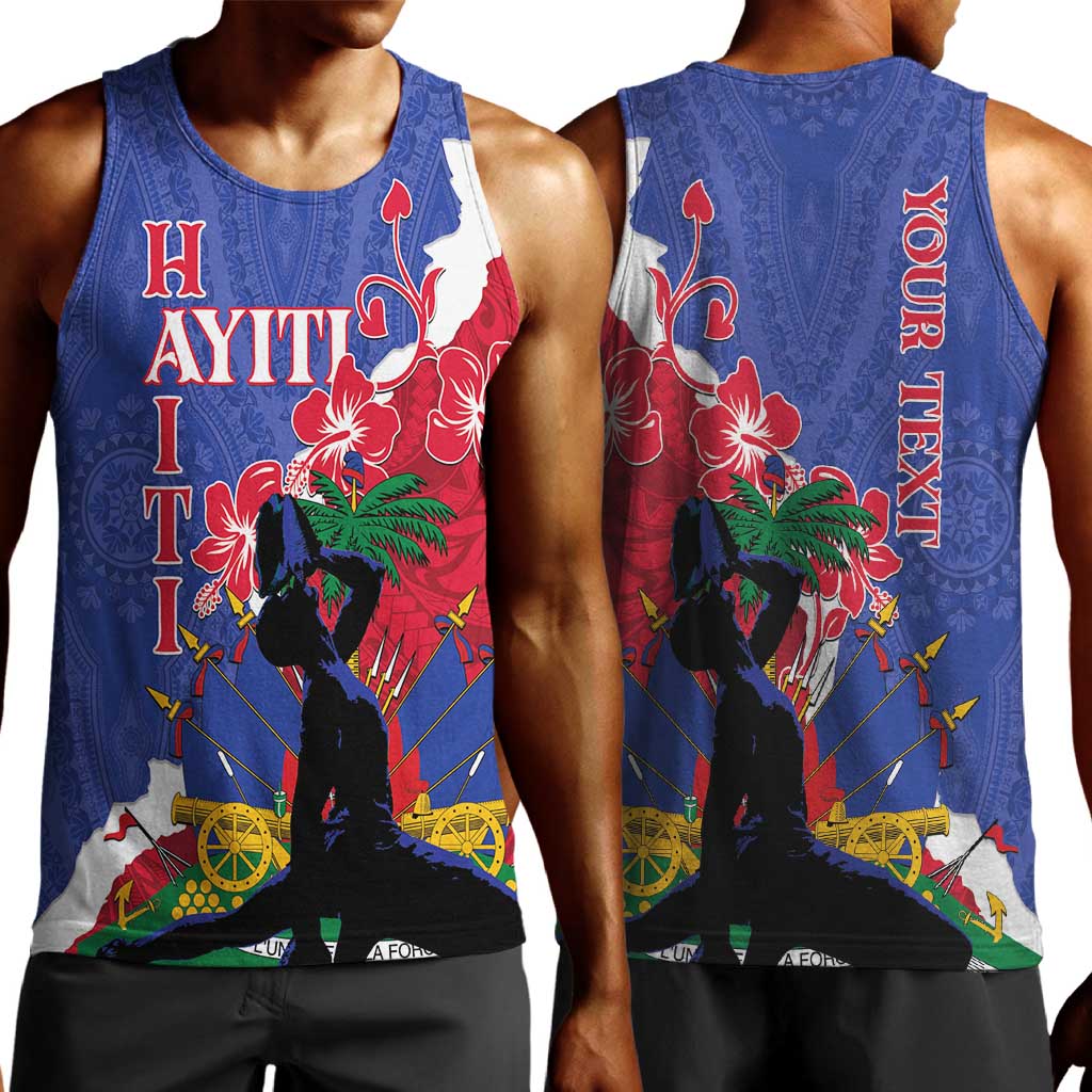Personalised Afro Haiti Le Marron Inconnu Men Tank Top Dashiki Mix Polynesian Pattern LT01