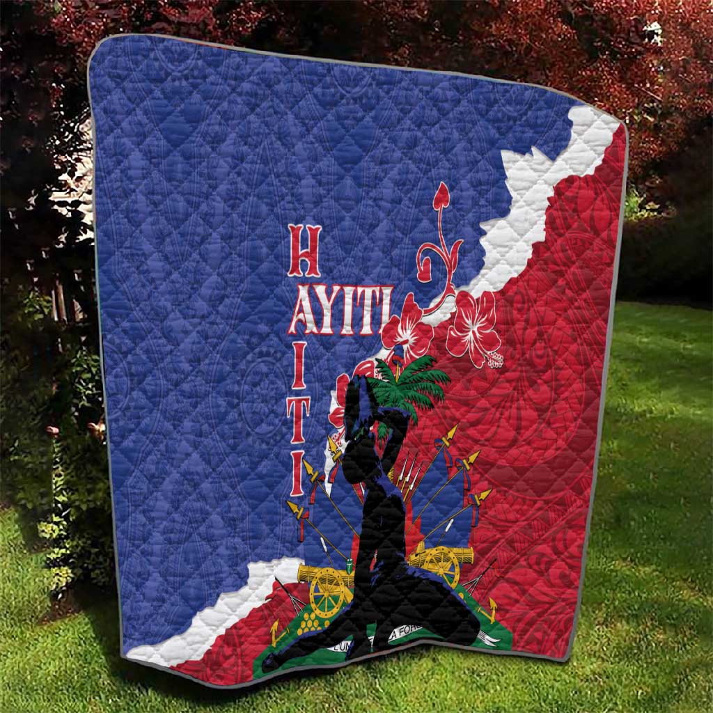 Personalised Afro Haiti Le Marron Inconnu Quilt Dashiki Mix Polynesian Pattern LT01