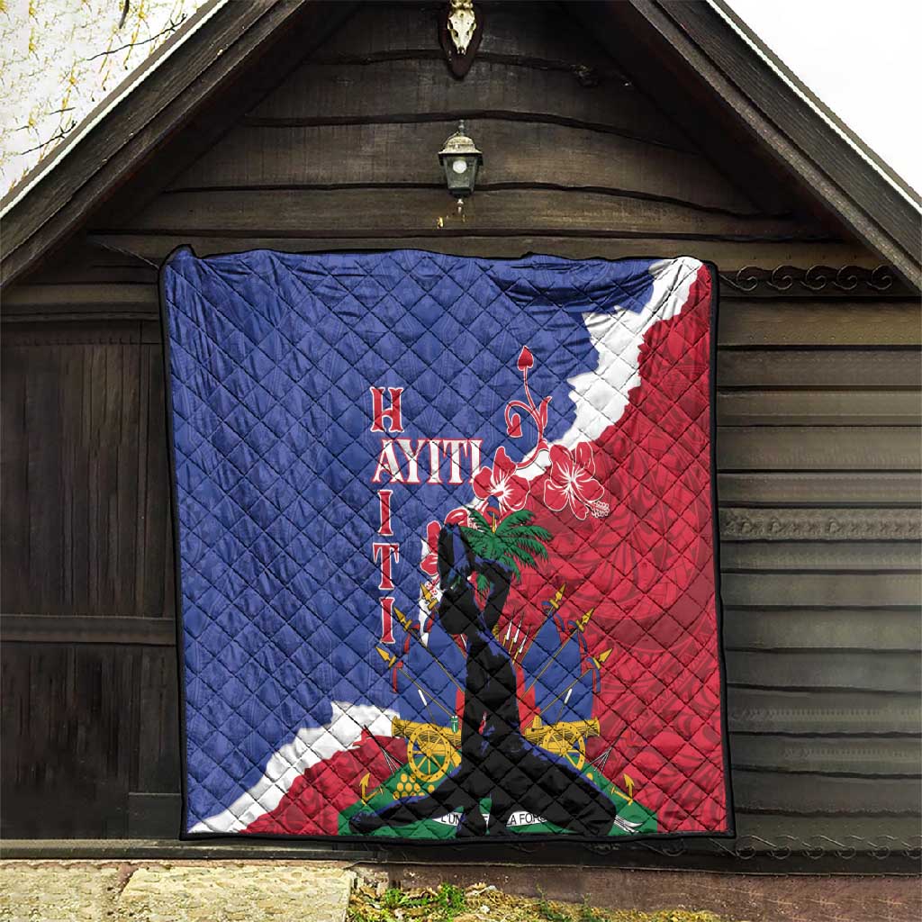 Personalised Afro Haiti Le Marron Inconnu Quilt Dashiki Mix Polynesian Pattern LT01