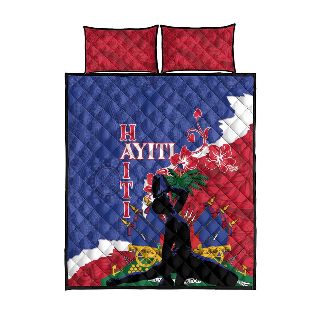 Personalised Afro Haiti Le Marron Inconnu Quilt Bed Set Dashiki Mix Polynesian Pattern LT01