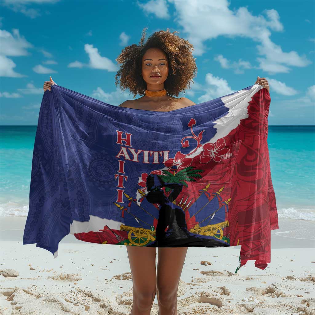 Personalised Afro Haiti Le Marron Inconnu Sarong Dashiki Mix Polynesian Pattern LT01