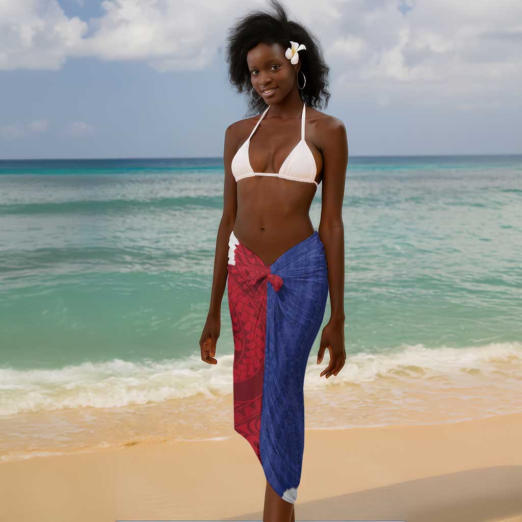Personalised Afro Haiti Le Marron Inconnu Sarong Dashiki Mix Polynesian Pattern LT01