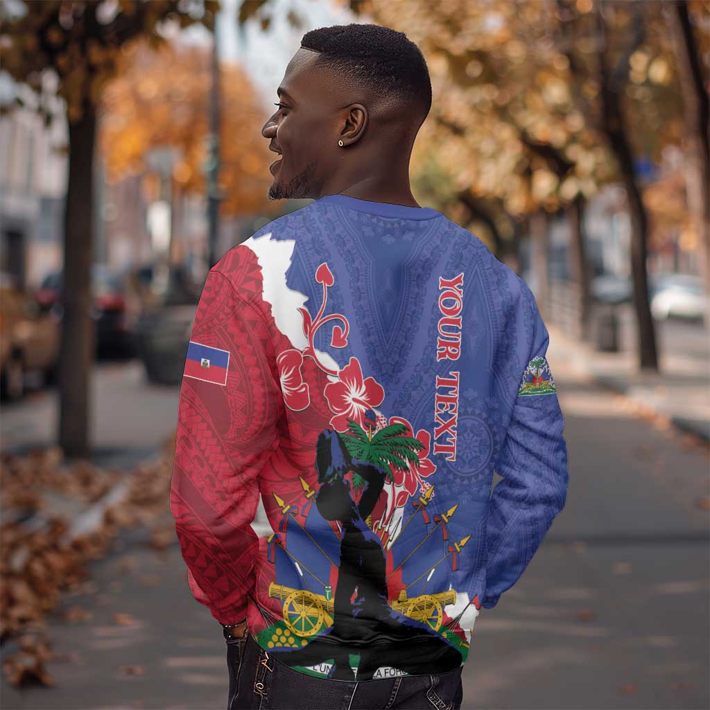 Personalised Afro Haiti Le Marron Inconnu Sweatshirt Dashiki Mix Polynesian Pattern LT01