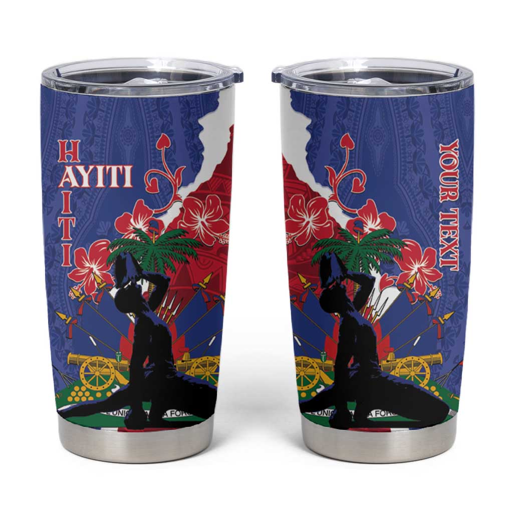 Personalised Afro Haiti Le Marron Inconnu Tumbler Cup Dashiki Mix Polynesian Pattern LT01