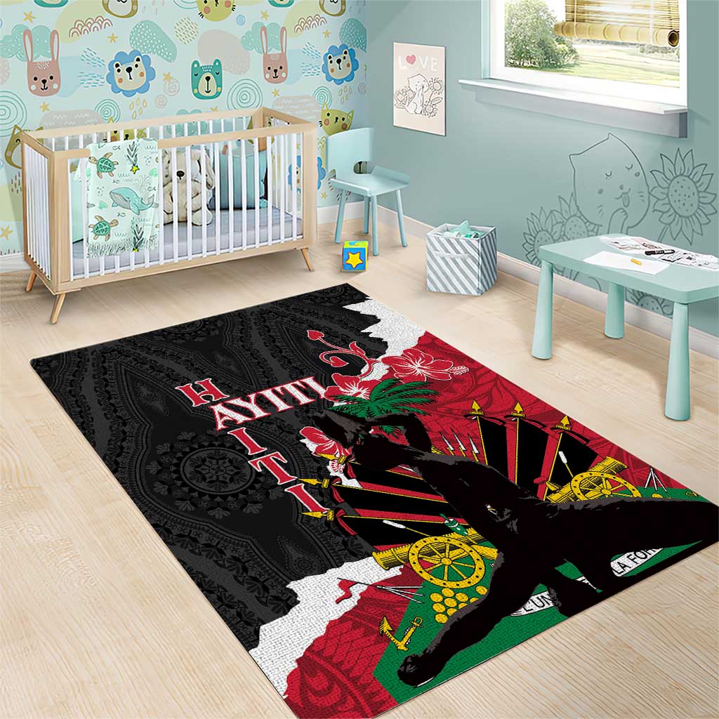 Personalised Afro Ayiti Neg Marron Area Rug Dashiki Mix Polynesian Pattern LT01