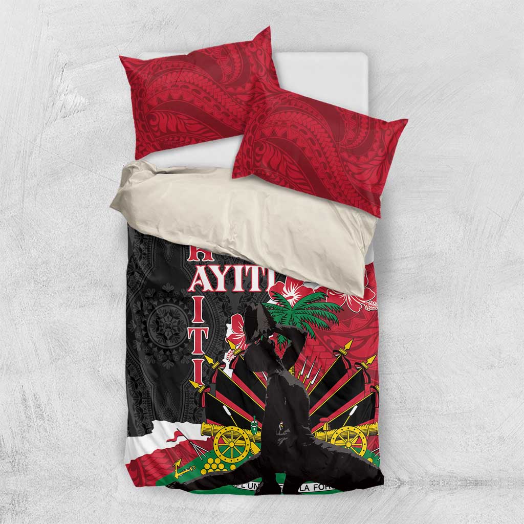 Personalised Afro Ayiti Neg Marron Bedding Set Dashiki Mix Polynesian Pattern LT01