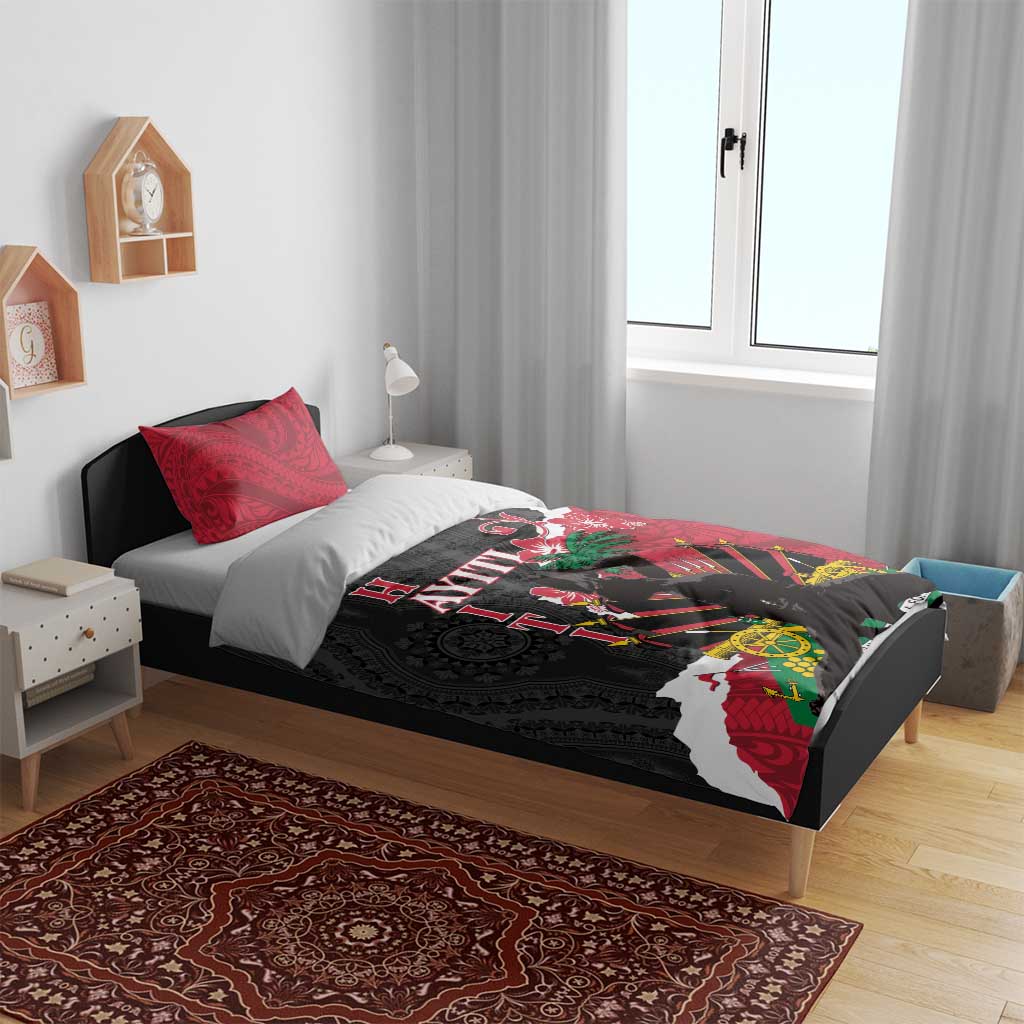 Personalised Afro Ayiti Neg Marron Bedding Set Dashiki Mix Polynesian Pattern LT01